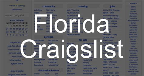 South florida free stuff classifieds craigslist - north central FL. ocala. orlando. okaloosa / walton. panama city. pensacola. sarasota-bradenton. south florida - includes separate sections for miami/dade, broward, and palm beach counties. space coast.